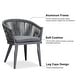 preview thumbnail 6 of 15, PURPLE LEAF Outdoor Dining Set with Patio Aluminium Dining Table and Wicker Rattan Chairs