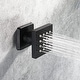 preview thumbnail 4 of 3, 22 inch rainfall waterfall 4 way thermostatic shower system - 7'6" x 10'9"
