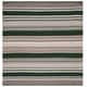 preview thumbnail 28 of 33, SAFAVIEH Handmade Flatweave Dhurries Loreen Modern Moroccan Wool Rug 6' Square - Green/Grey - Square