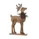preview thumbnail 9 of 7, Glitzhome 36"H Chunky Wood Reindeer Porch Decor