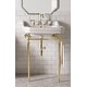 preview thumbnail 9 of 9, Wellington 24" Single Console Sink with Metal Finish Stand