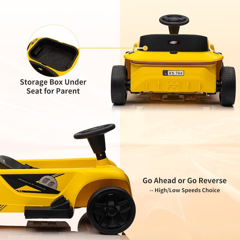 2 Seaters 4-Wheelers Electric Ride On Toy for Kids, 24V 120W*2 Powerful Motors Max Load 200 Lbs