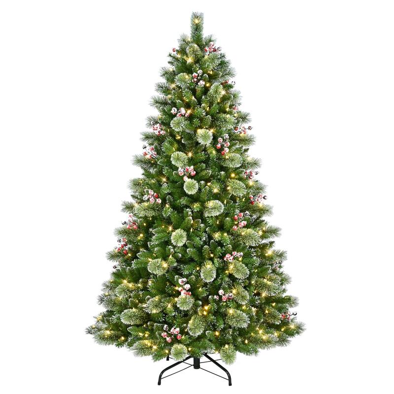 Pre-Lit Medium Iowa Pine Artificial Christmas Tree - 7.5’ - Multi LED Lights