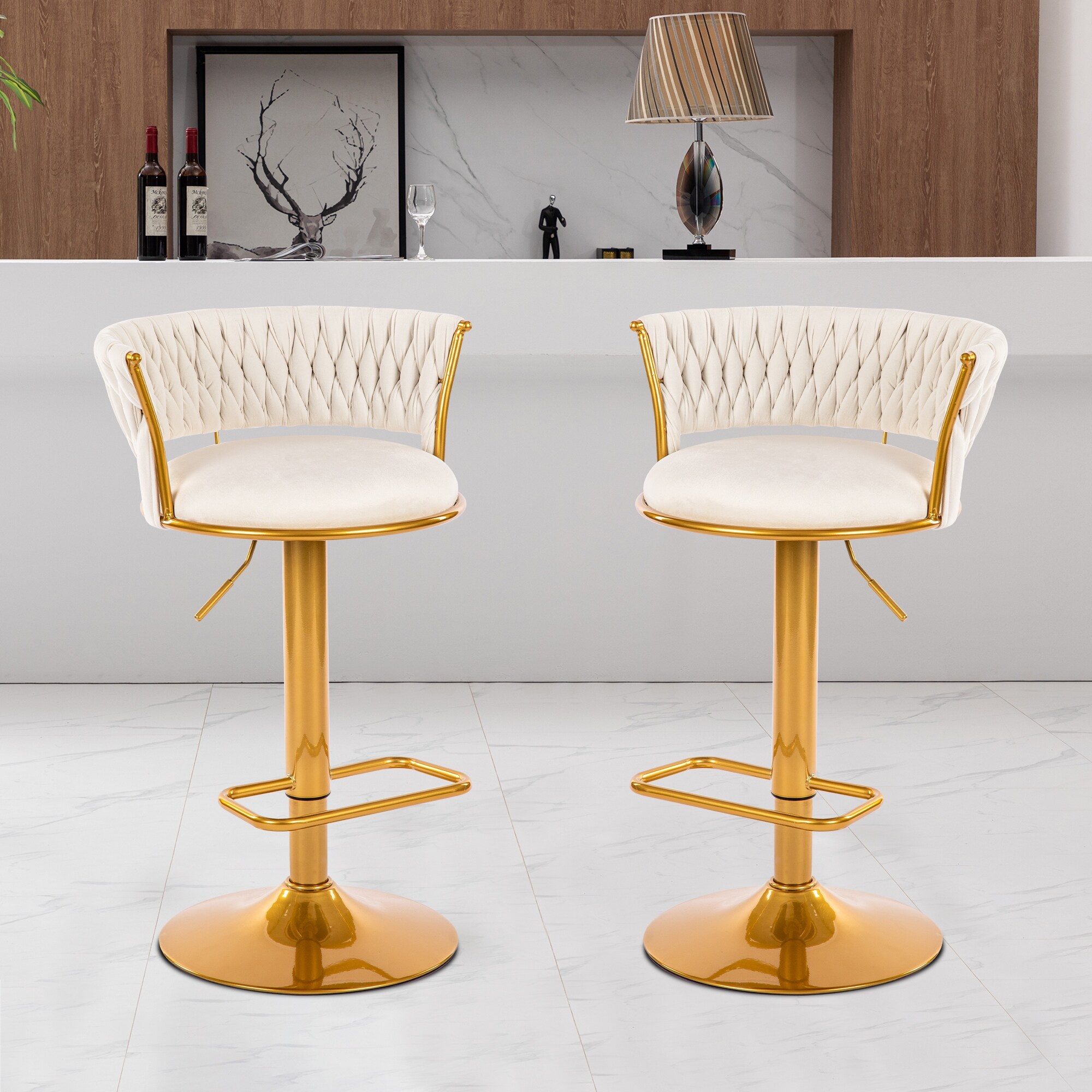 Gold frame sales bar stools