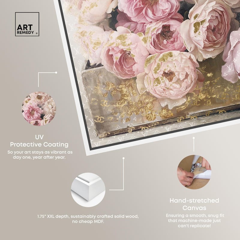 Beautiful Glam Floral Case Canvas by Art Remedy