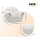 preview thumbnail 35 of 42, Bean Bag Chair, Comfy Bean Bag Sofa with Back Support, With Footstool,Faux Fur Bean Bag Chair