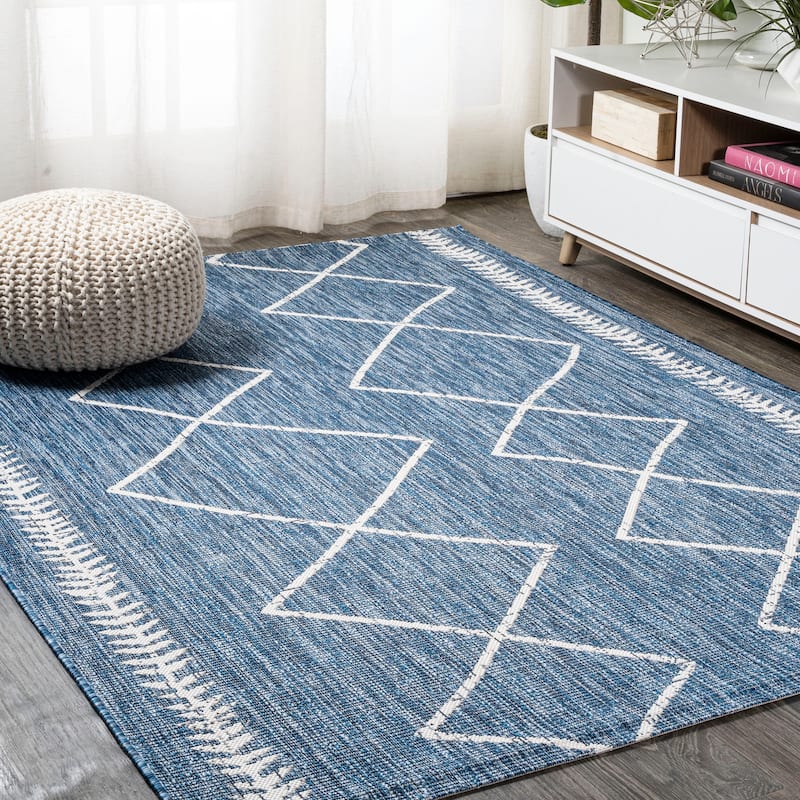 JONATHAN Y Kafel Tribal Diamond Trellis Indoor/Outdoor Area Rug