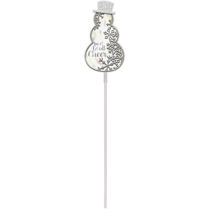 Cheer Snowman Plant Pick 18" -Set of 2