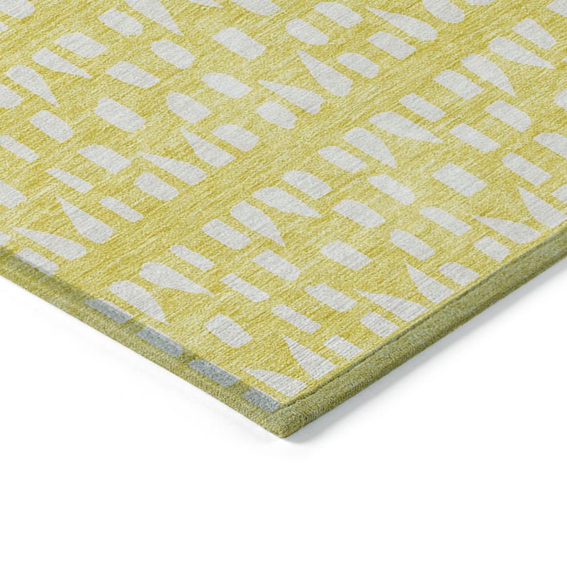 Machine Washable Indoor/ Outdoor Contemporary Imprints Chantille Rug