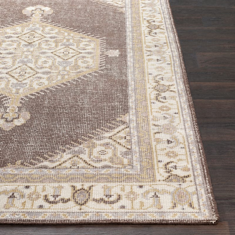 Hand-knotted Alford Boho Medallion Wool Area Rug