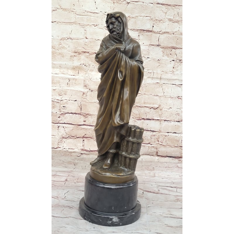Signed Ed Zegut Jesus Of Nazareth Christ Christine Religious Bronze Sculpture Sale