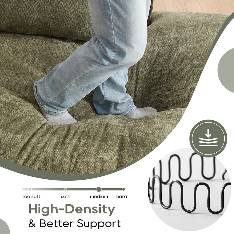 Modern Modular Sectional Sofa, Upholstered Cloud Couch with Deep Seats