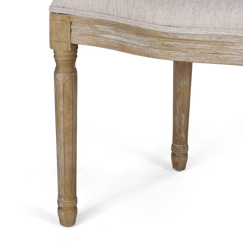 Epworth Wooden Dining Chair with Wicker and Fabric Seating (Set of 2) by Christopher Knight Home