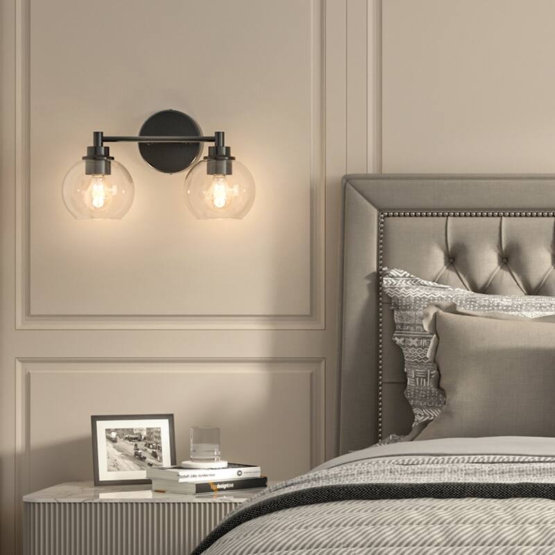 Dimmable Bathroom Vanity Light Globe Glass Shades