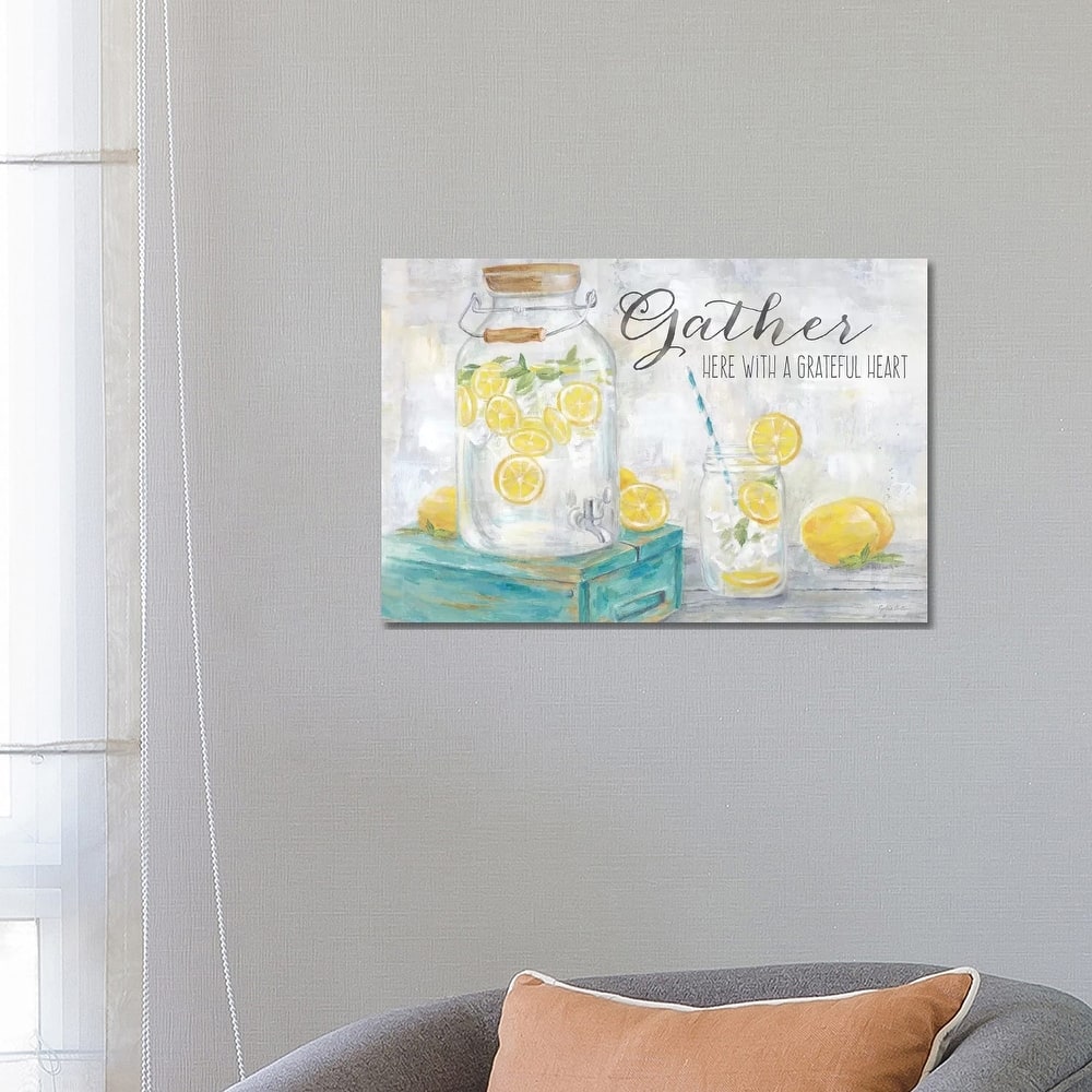 iCanvas "Gather Here Country Lemons Landscape" by Cynthia Coulter Canvas Print