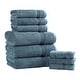 preview thumbnail 144 of 148, Superior Heritage Egyptian Cotton Absorbent 9-Piece Towel Set