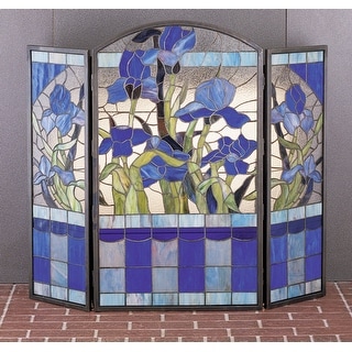 Shop Meyda Tiffany 27236 Stained Glass Tiffany Fireplace Screen