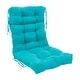 preview thumbnail 3 of 39, Multi-section Tufted Indoor Microsuede Seat/Back Chair Cushion (Multiple Sizes)
