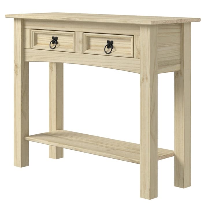 Wood Hall Table Console 2 Drawers Corona | Furniture Dash