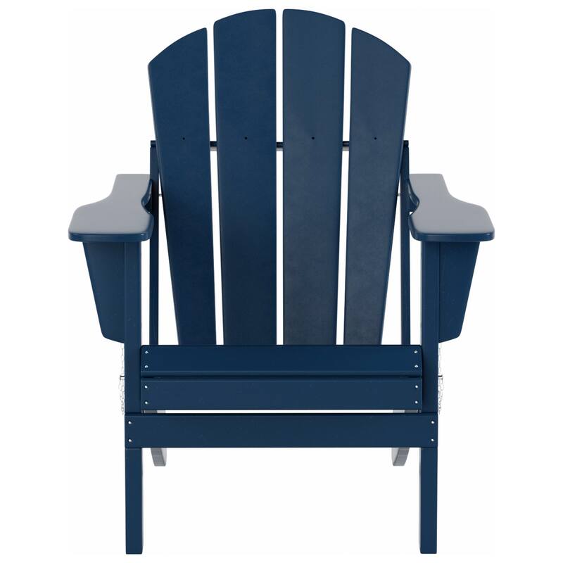 Laguna Hdpe All Weather Outdoor Patio Foldable Adirondack Chairs Conversation Set (12-Piece Set)