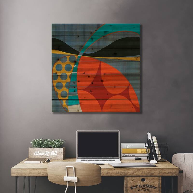 Transistor II Print On Wood by Liz Jardine - Multi-Color