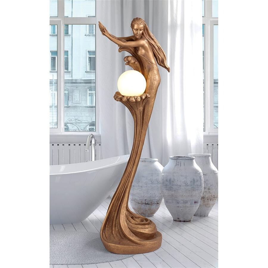 Design Toscano Siren Of The Sea Mermaid Sculptural Floor Lamp On 21707976 Sea Mermaid Sculptural Floor Lamp