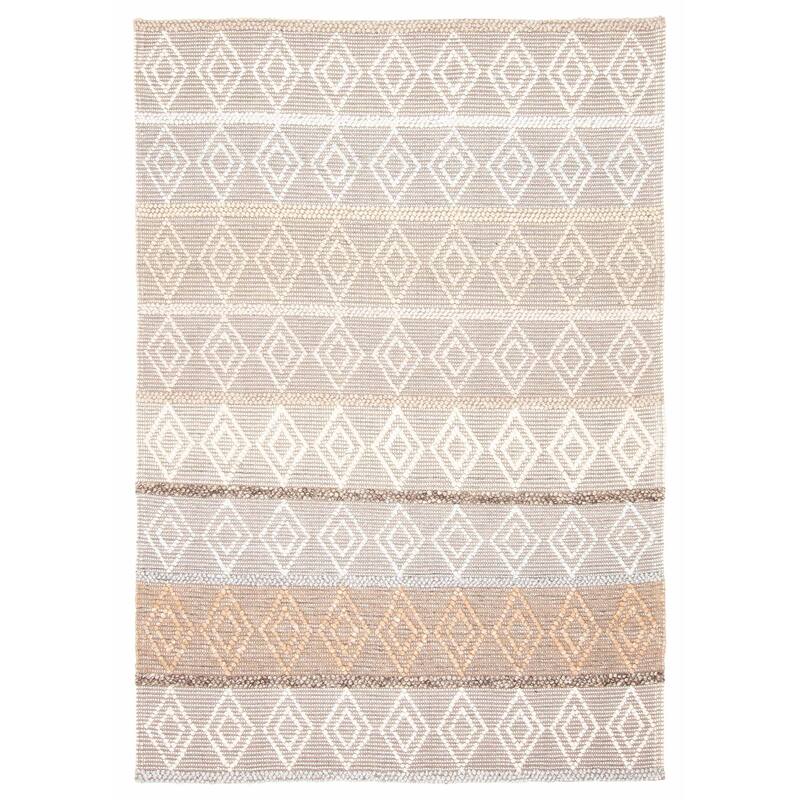 ECARPETGALLERY Braid weave Sienna Tan Wool Rug - 6'0 x 8'8 - Tan - 6'0 x 8'8