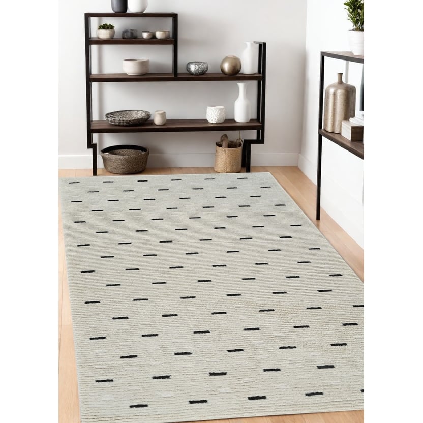 Bewi Distressed Abstract Modern Stain Resistant Durable Area Rug By HomeRoots