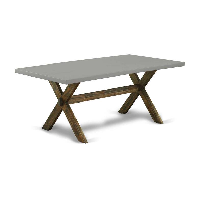 Modern 5-Piece Dining Set - Rectangular Table with 4 Parsons Chairs - 72