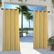 ATI Home Indoor/Outdoor Solid Cabana Grommet Top Curtain Panel Pair - 54x120 - Sundress Yellow