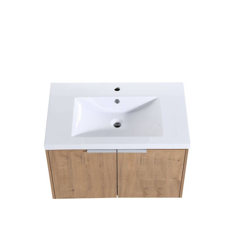 Topcraft Wall-Mounted Bathroom Vanity With Sink