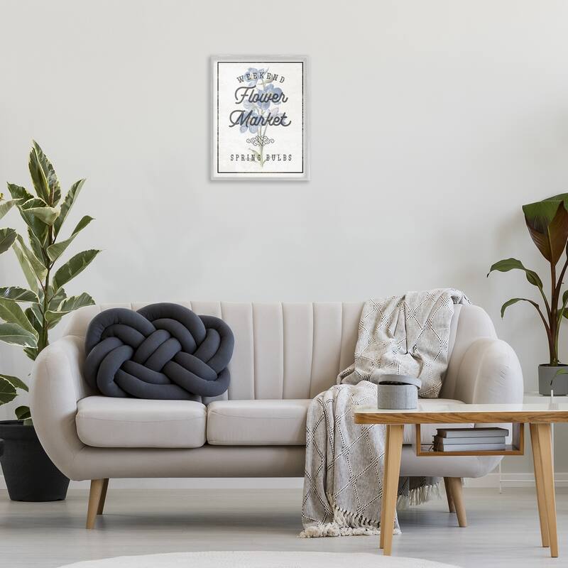 Stupell Weekend Flower Market Framed Giclee Art Design By Lil' Rue