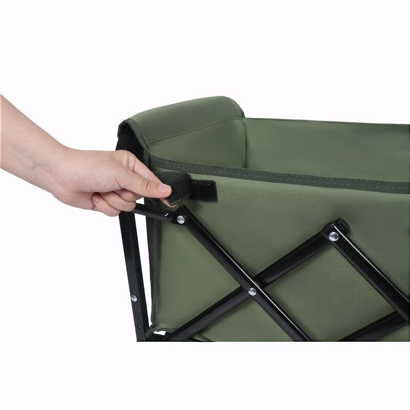 Expandable Dual-Layer Utility Wagon - 100% Extra Space for Convenient Storage