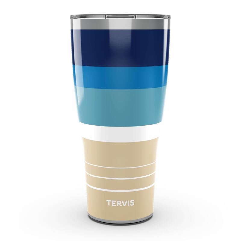 Tervis Traveler Beachscape Triple Walled Insulated Travel Tumbler, Stainless Steel - 30oz