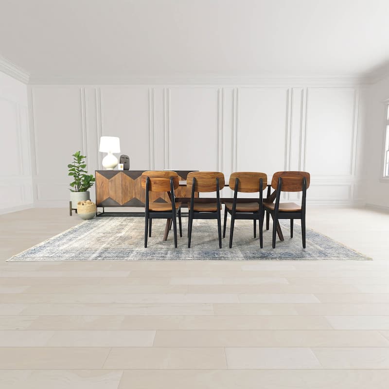 84" Wide Dining Table, Brown