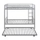 preview thumbnail 8 of 54, Full Size Loft Bed with Built-in L-Shaped Desk and Storage Shelves