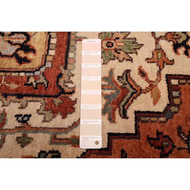 ECARPETGALLERY Hand-knotted Jules Sultane Ivory Wool Rug - 4'10 x 7'11