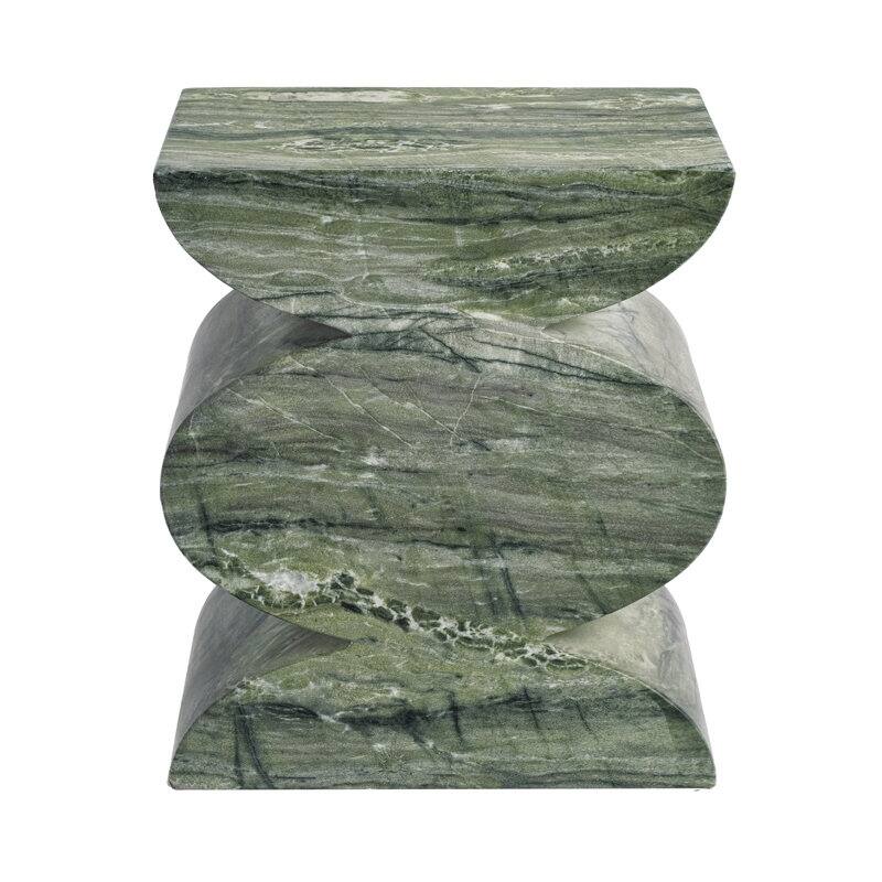 Studio London Side Table Faux Marble Effect Concrete Stool Indoor Outdoor Use