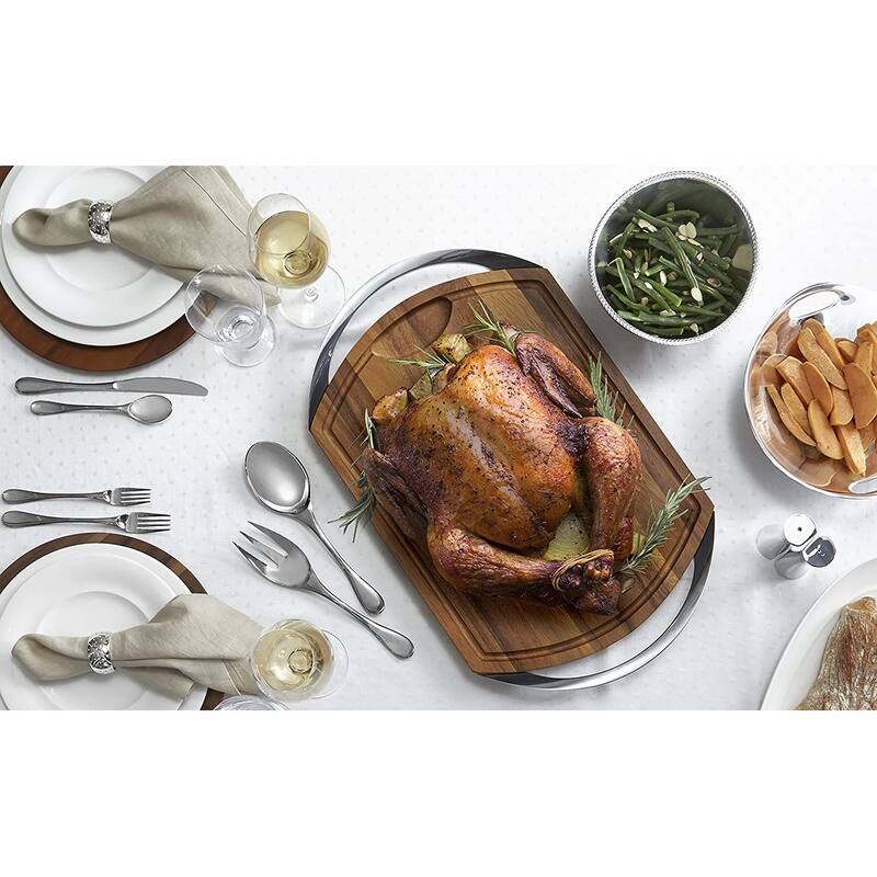 Nambe Carve and Serve Station - 22 inches