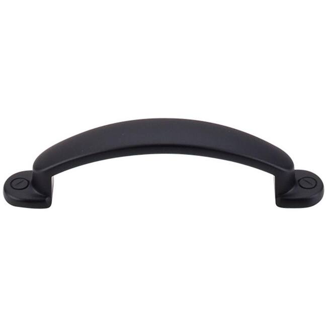 Top Knobs Arendal 3 Inch Center to Center Handle Cabinet Pull from the - Flat Black