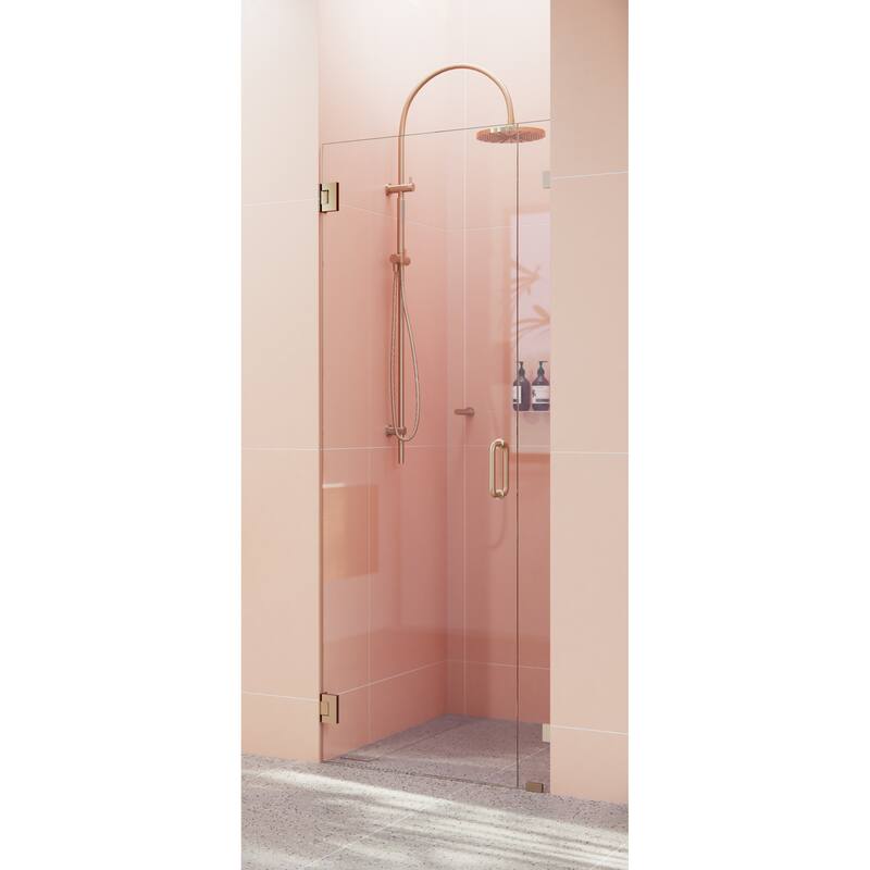 Glass Warehouse 78" x 34.75" Frameless Shower Door- Wall Hinge