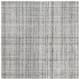 SAFAVIEH Handmade Abstract Nettie Modern Viscose Rug - 8' x 8' Square - Grey/Black