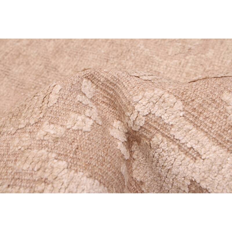 ECARPETGALLERY Hand-knotted Looma Tan Silk, Wool Rug - 8'1 x 10'0