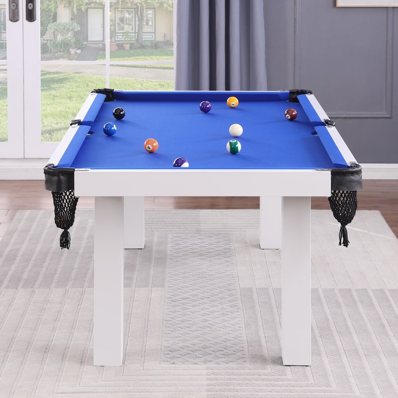 Eco-Pro Outdoor/Indoor Slate Pool Table with Pro Accessories 7ft