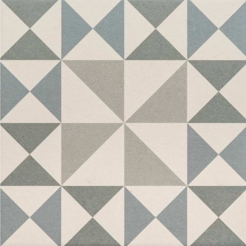 The Tile Life Ellis Taco 6.5x6.5 Grey Porcelain Floor & Wall Tile