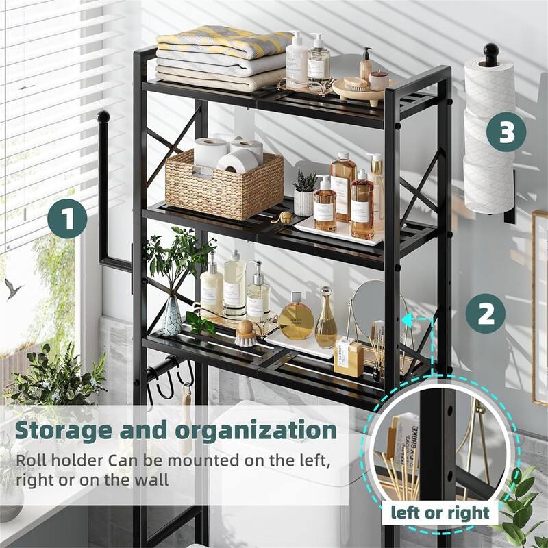 Over The Toilet Storage - 10.25"D x 30.5"W x 32"H