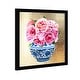 preview thumbnail 3 of 22, Oliver Gal 'Julianne Taylor - Peonie Vase Gold' World and Countries Wall Art Framed Print Asian Cultures - Gold, Pink