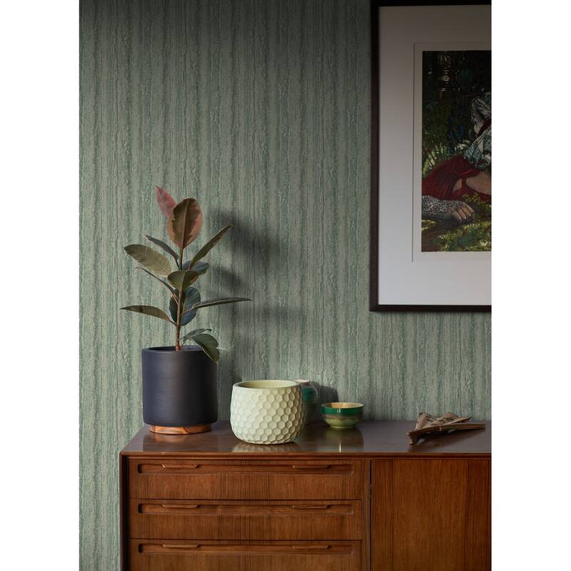 A-Street Prints Hilton Green Marbled Paper Wallpaper