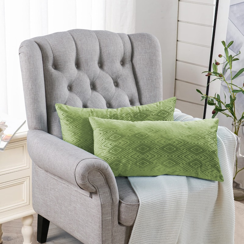 Tonopah Ikat Velvet Throw Pillow Cover Set, NO INSERT