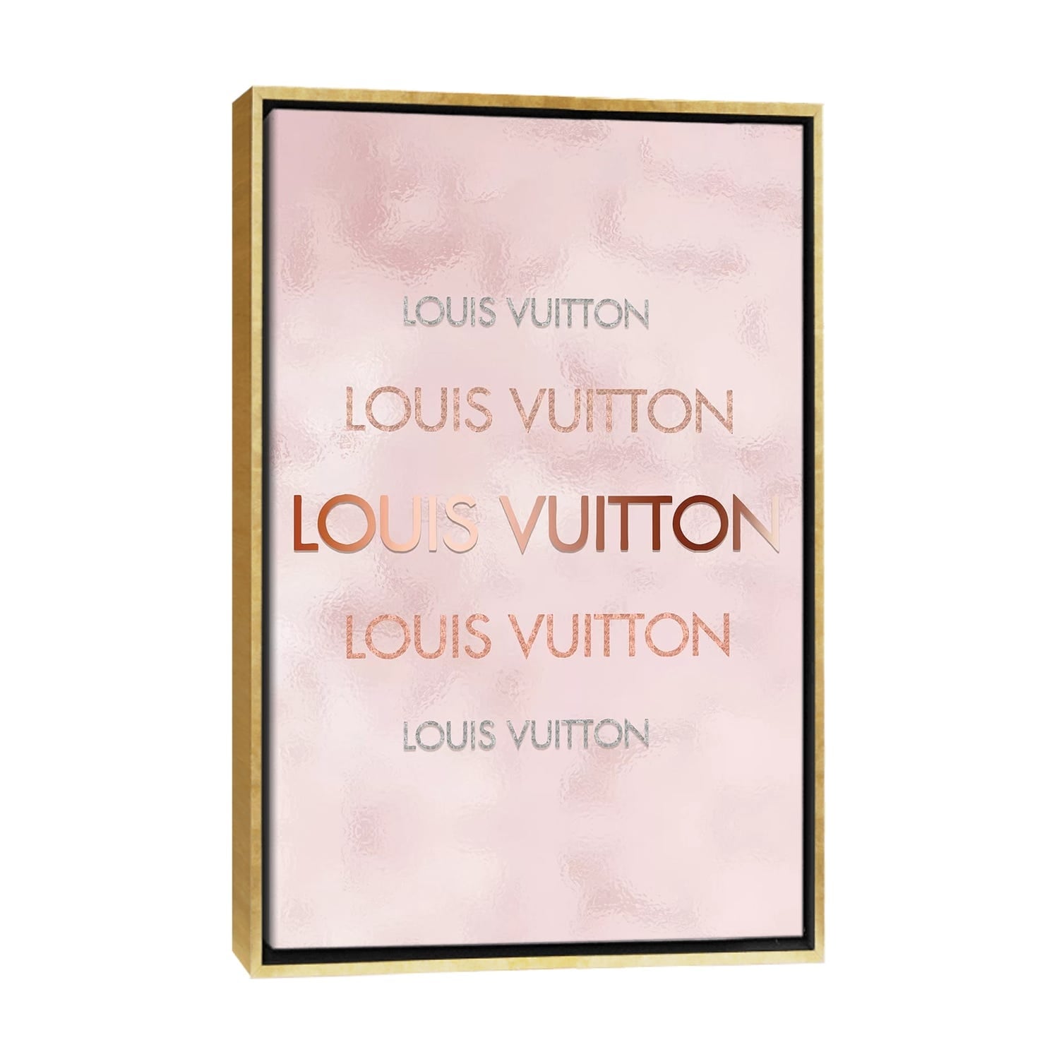 iCanvas Rose Gold Blush LV Fashion I by Pomaikai Barron - Bed Bath &  Beyond - 37444786